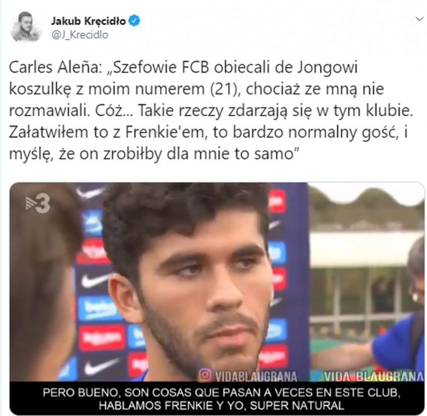 Aleñá zdradza, jak potraktował go zarząd Barcy...